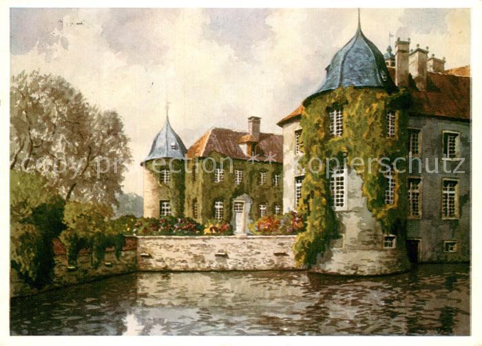 Ittlingen Schloss Ittlingen Aquarell