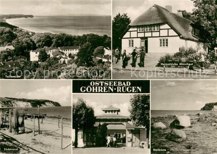 Goehren Ruegen Panorama Heimatstube Moenchgut Suedstrand Eingang Steilkueste