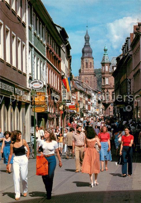 Heidelberg Neckar Fussgaengerzone