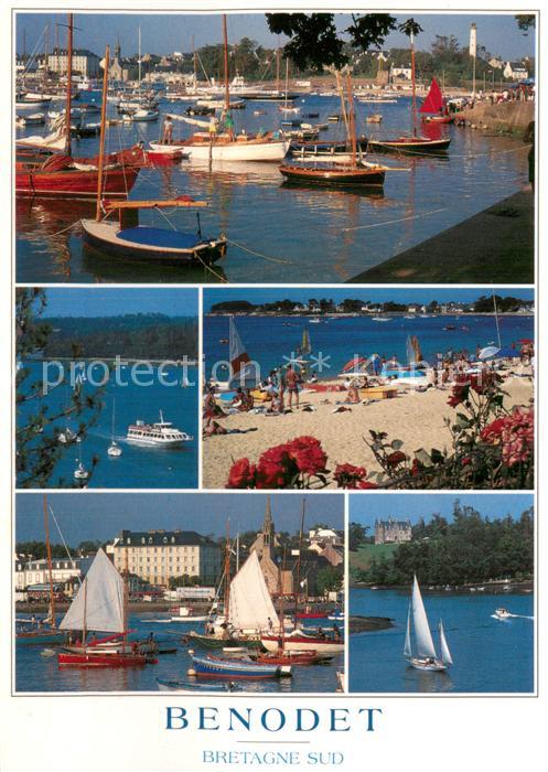 Benodet 29 Finistere Le port et l’estuaire de l'Odet