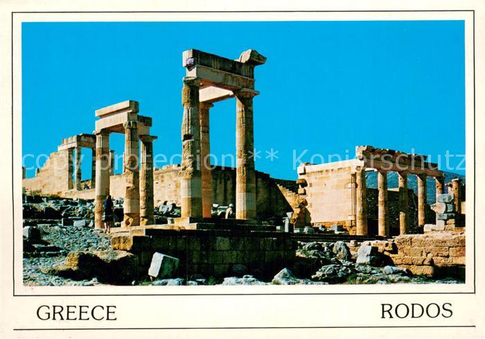 Rodos Lindos Tempel der Athena Lindia Antike Staette
