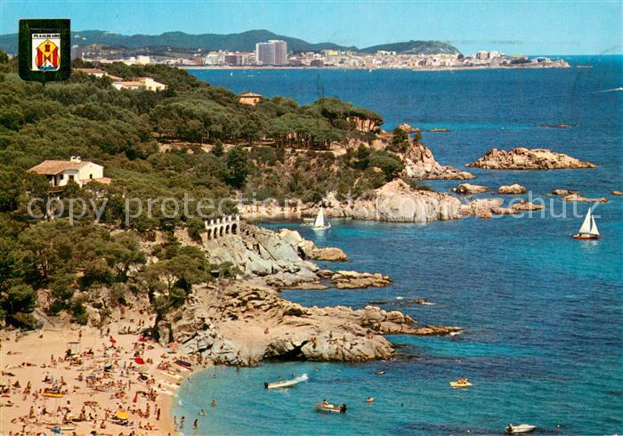 Playa de Aro Cataluna ES Calle del Pí al fondo Palamós vista aérea