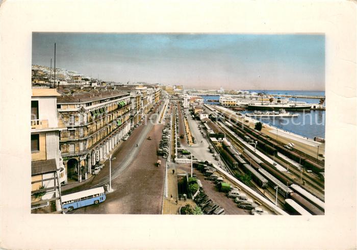 Alger Algerien La Blanche Boulevard Carnot Rampe Magenta Gares