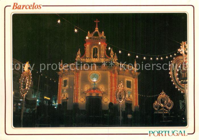 Barcelos PT Igreja das Cruzes Kirche Nachtaufnahme
