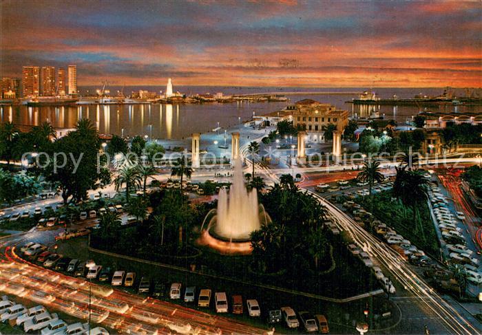 Malaga Andalucia Plaza Queipo de Llano y puerto