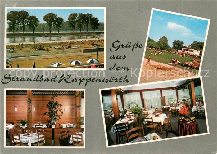Karlsruhe Baden Strandbad Rappenwoerth Liegewiese Restaurant