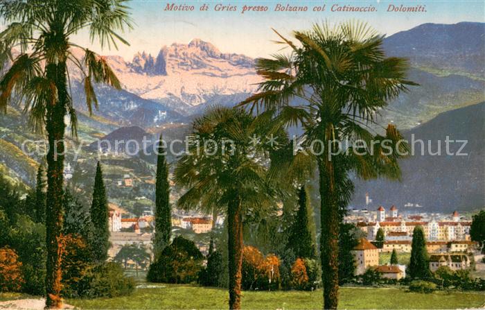 Gries-Quirein Bozen Motivo di Gries col Catinaccio