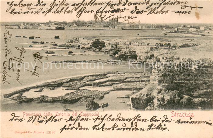 Siracusa Syrakus Sicilia Panorama dalla Latomia dei Cappuccini