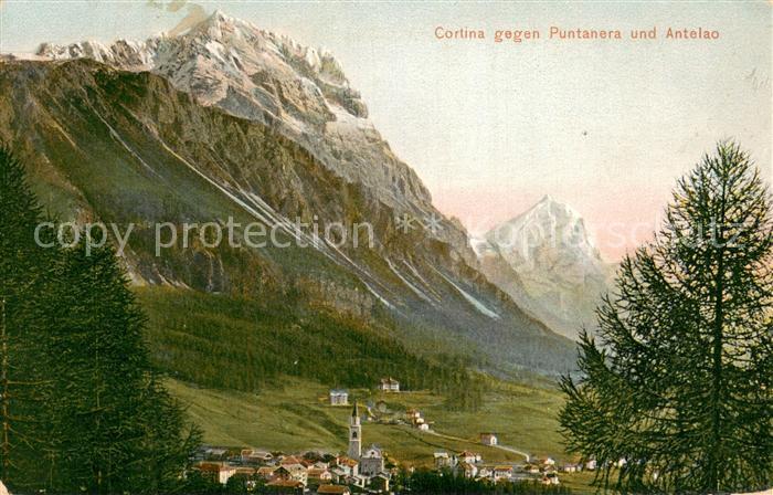 Cortina d Ampezzo mit Puntanera und Antelao