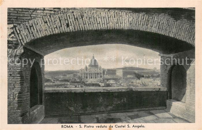Roma  Rom IT San Pietro veduto da Castel Santa Angela
