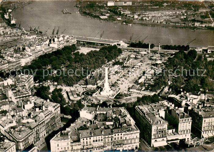 Bordeaux 33 Vue aerienne Le Monument des Girondins
