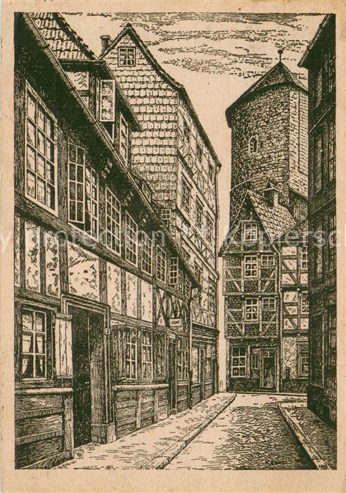 Alt Hannover Klostergang Altes Ratskloster Beginenturm Fachwerkhaeuser
