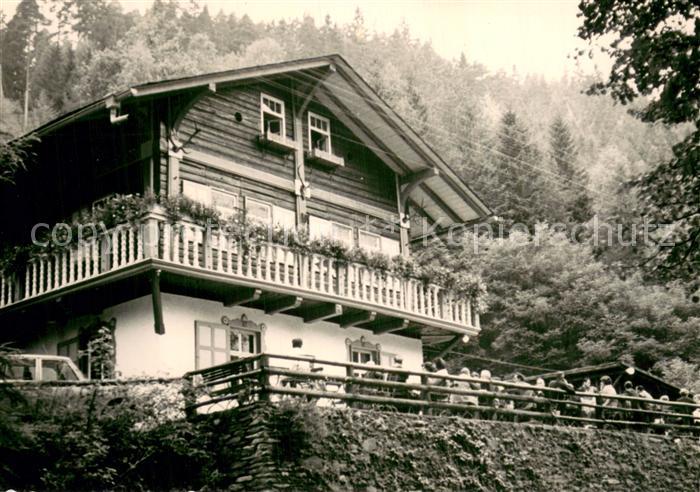 Schwarzburg Thueringer Wald Schweizerhaus im Schwarzatal