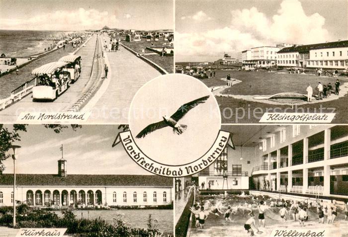 Norderney Nordseebad Am Nordstrand Kleingolfplatz Kurhaus Wellenbad