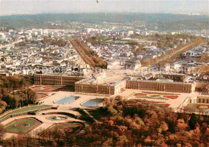 Versailles 78 Le Parc Le Chateau et la Ville Vue aerienne