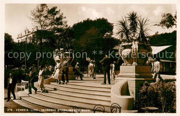 Venezia Lido Ingresso Stabilimento Bagni