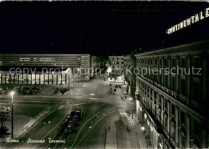 Roma  Rom IT StazioneTermini bei Nacht