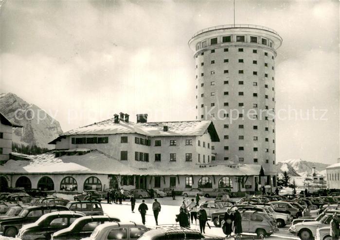 Sestriere Sestrieres IT Teilansicht Parkplatz u. Turm