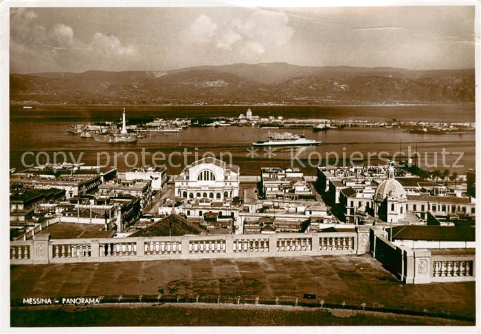 Messina Sicilia Fliegeraufnahme Panorama