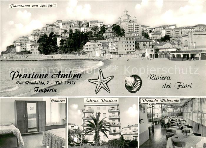 Imperia Liguria IT Panorama con spiaggia - Pensione Ambra