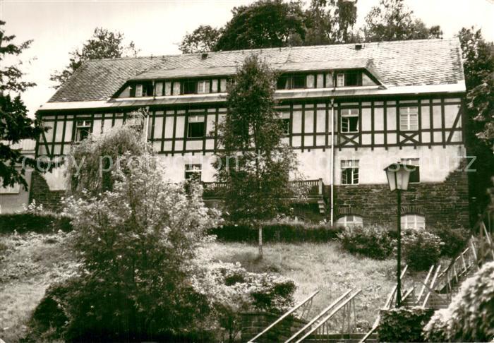Wiesenbad Sanatorium Aussenansicht Fachwerkhaus