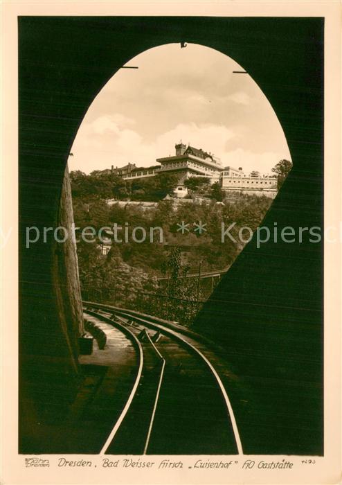 Dresden Elbe Bad Weisser Hirsch Luisenhof HO Gaststaette