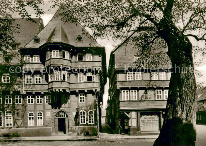 GOSLAR Harz Niedersachsen Fachwerkbauten Marktstrasse Muenzgasse