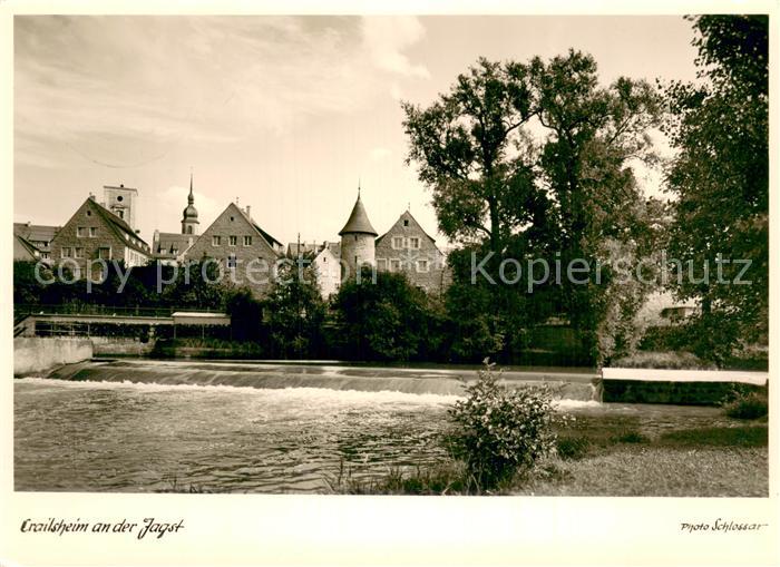 Crailsheim Teilansicht m. Fluss