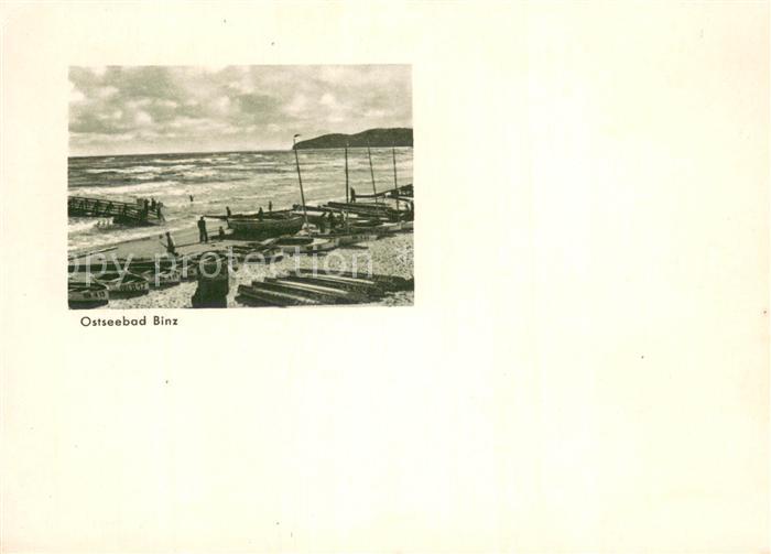 Binz Ruegen Fischerboote am Strand