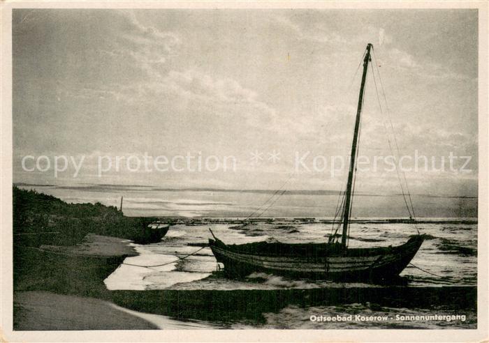 Koserow Ostseebad Usedom Sonnenuntergang