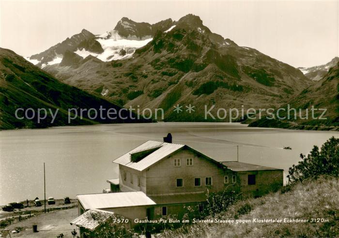 Bielerhoehe Gasthaus Piz Buin a. Silvretta Stausee geg. Klostertaler Eckhoerner