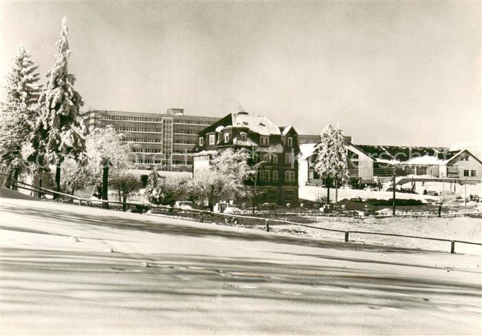 Masserberg Erholungsheim Otto Grotewohl Aussenansicht Winter