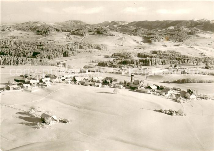 Oberreute Gesamtansicht Winter Schnee