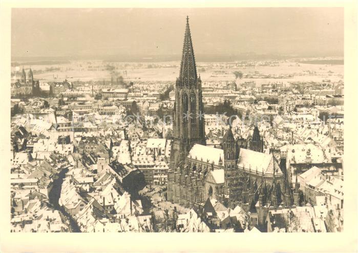 Freiburg Breisgau Dom-Ansicht Winter