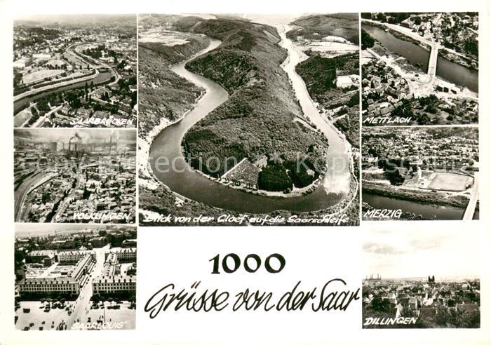Merzig Fliegeraufnahme Saarschleife - Mettlach - Dillingen
