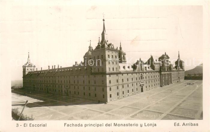 El Escorial ES Fachada principal del Monasterio y Lonja