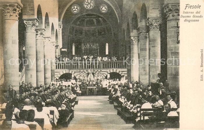 Fiesole IT Interno del Duomo Sinodo diogesano