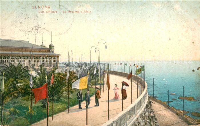 Genova Genua Liguria Lido d’albaro La Rotonda a Mare