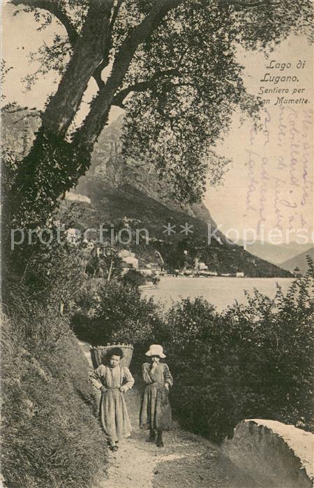 Lago di Lugano TI Sentiero per San Mamette