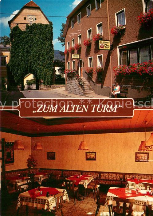 Haslach Muehl Gasthof Zum alten Turm Gaststube