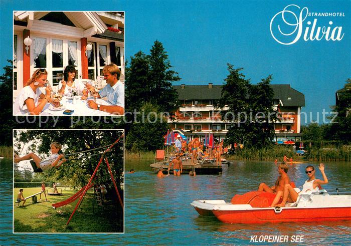 Seelach Klopeinersee Strandhotel Silvia Spielplatz Seepartie
