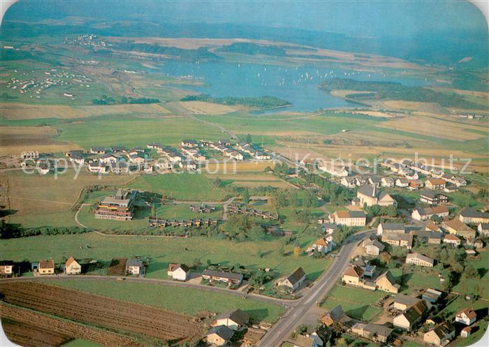 Neunkirchen Nohfelden Fliegeraufnahme mit Bostalsee und Caritas Heimstaette