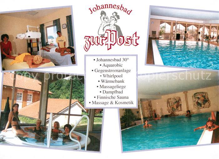 Langdorf Regen Johannesbad zur POst Massagen Whirlpool Hallenbad