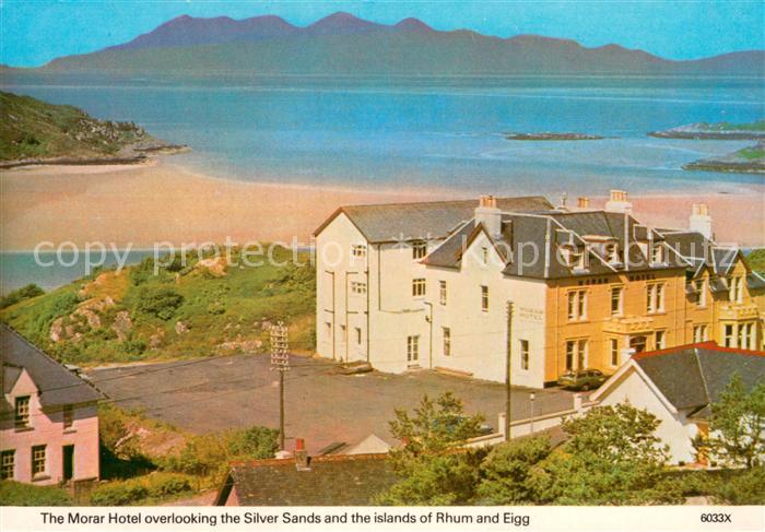Morar Scotland UK The Morar Hotel overlooking the Silver Sands and the islands R