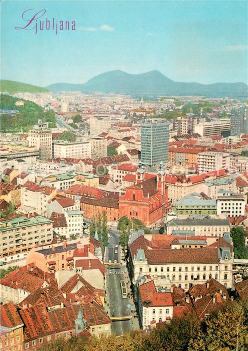 Ljubljana Laibach SLO Fliegeraufnahme