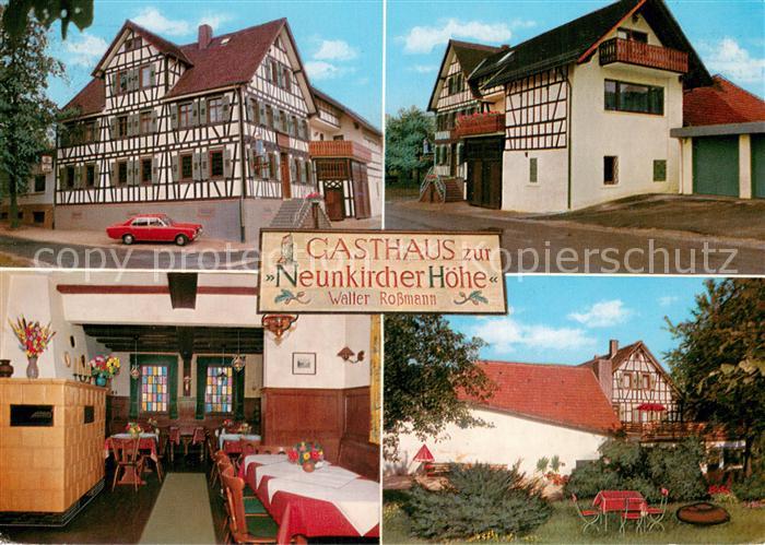 Luetzelbach Odenwald Gasthaus zur Neunkircher Hoehe Gaststube Garten