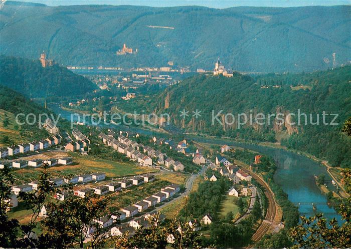 Lahnstein Ober und Niederlahnstein mit Burg Lahneck Schloss Stolzenfels und Alle