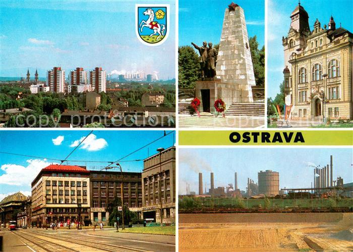 Ostrava Maehrisch Ostrau CZ Privozu Pamatnik Osvobozeni v Komenskeho sadech Radn