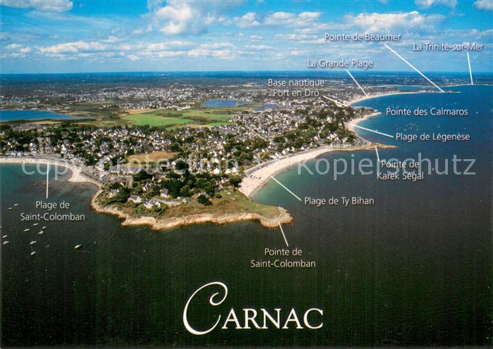 Carnac 56 Morbihan Fliegeraufnahme