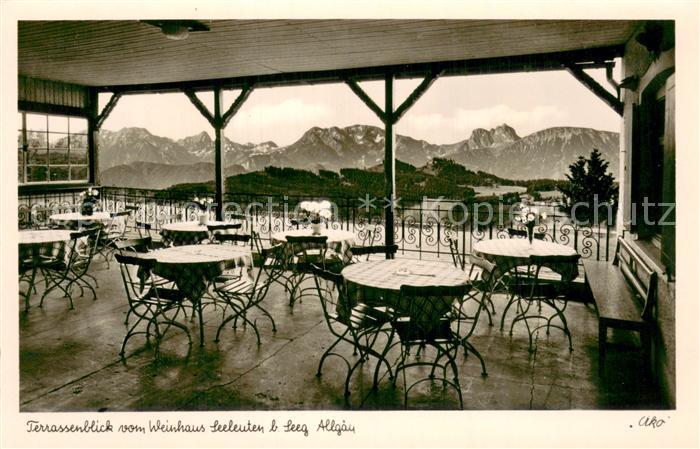 Seeg Weinrestaurant Pension Seeleuten Terrasse